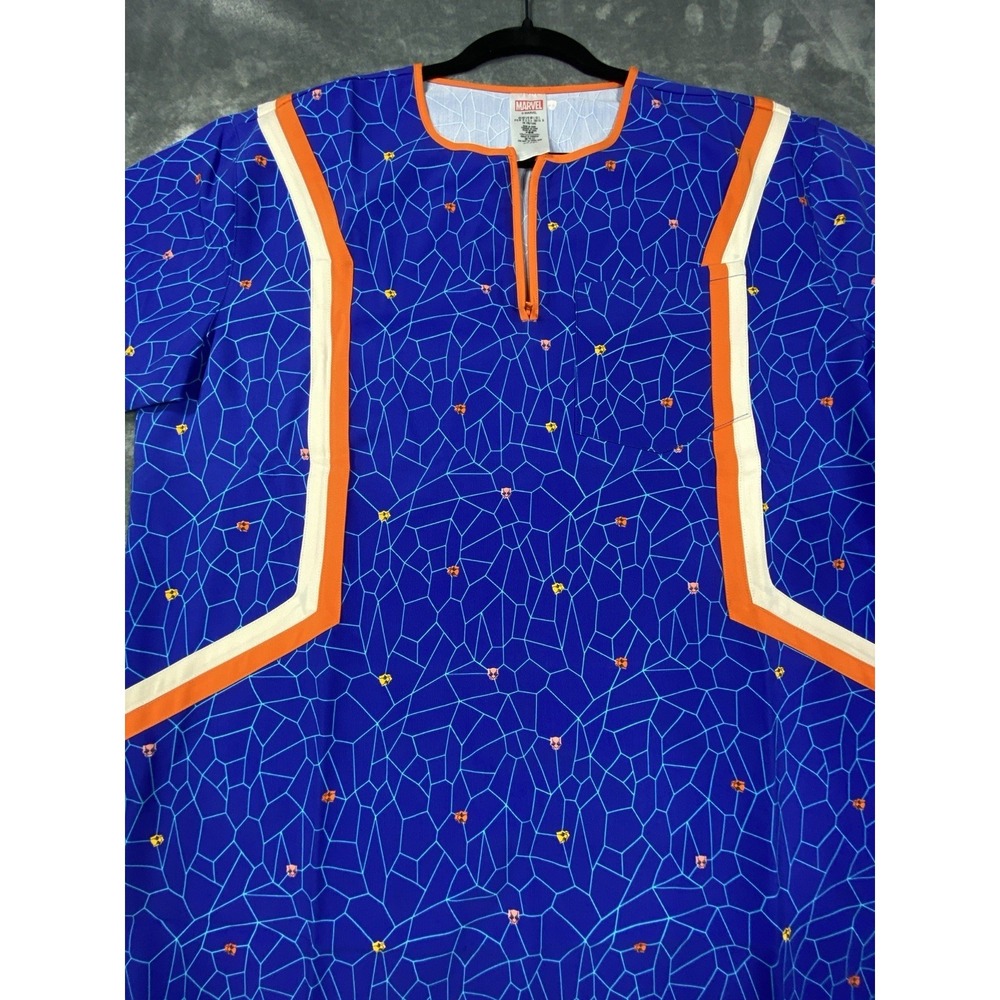 Disney Marvel Shirt Mens L Blue Panther‎ Wakanda Forever All Over Print Tunic
